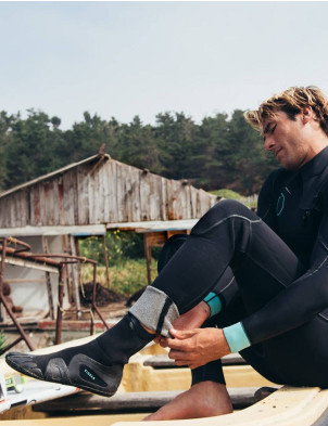 Vissla 7 Seas Round Toe 7mm wetsuit boot - Black