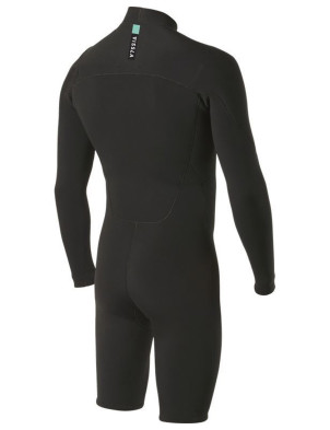 Vissla 7 Seas Long Sleeve Shorty 2/2mm Wetsuit - Black