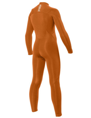 Vissla Boys 7 Seas Chest Zip 3/2mm Wetsuit - Orange