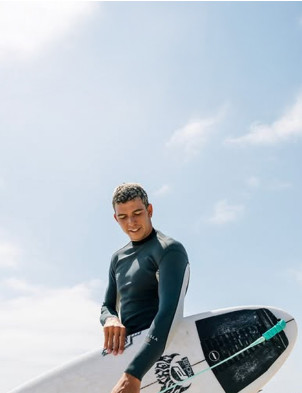 Vissla Natural Seas 1mm Long Sleeve Jacket - Coal