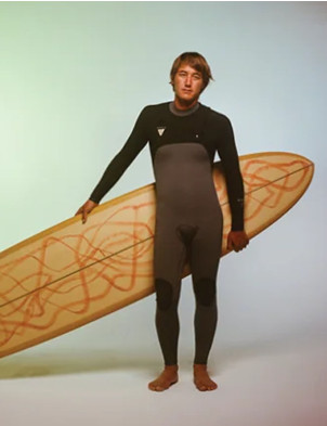 Vissla Natural Seas Chest Zip 3/2mm Wetsuit - Coal