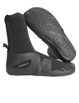 Vissla 7 Seas Round Toe 7mm wetsuit boot - Black