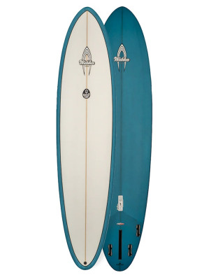 Walden Deviled Egg True Ride surfboard 7ft 6 FCS II - Blue/White