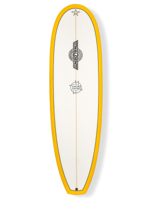 Walden Micro Magic Classic TrueRide Surfboard 6ft 4 - Yellow/White