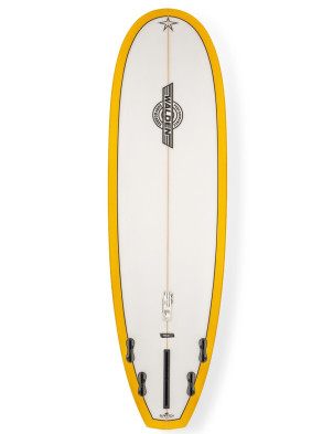 Walden Micro Magic Classic TrueRide Surfboard 6ft 4 - Yellow/White
