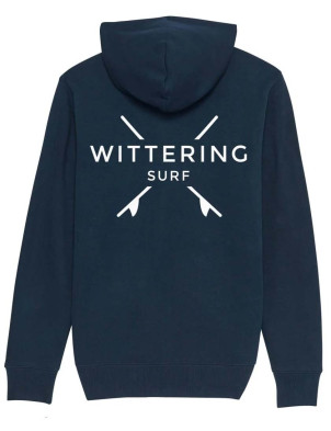 Wittering Surf Dory Zip Hoodie - Navy
