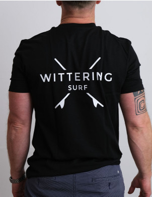 Wittering Surf Everyday Tee Shirt - Black