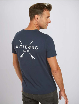 Wittering Surf Everyday Tee Shirt - Navy 