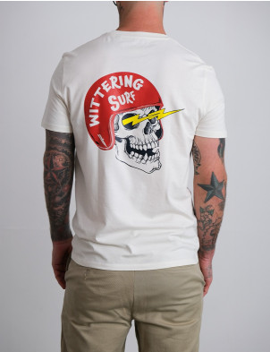 Wittering Surf Ride With Me Tee Shirt - Bone