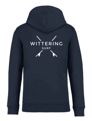 Wittering Surf Tide Hoodie - Navy