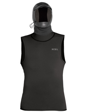 Xcel Eco Insulate-Xr Hooded 2mm Wetsuit Vest - Black