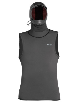 Xcel Insulate-X Hooded 3mm Wetsuit Vest - Graphite