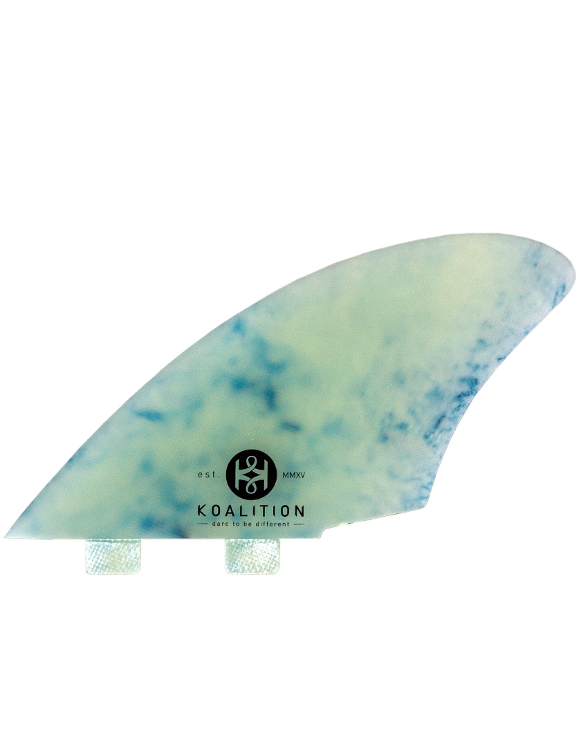 Koalition Keel Fin Fcs Compatible Twin Fins X Large White Marble