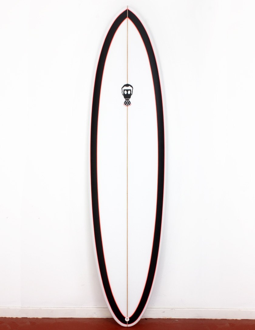 surfboard with black rails