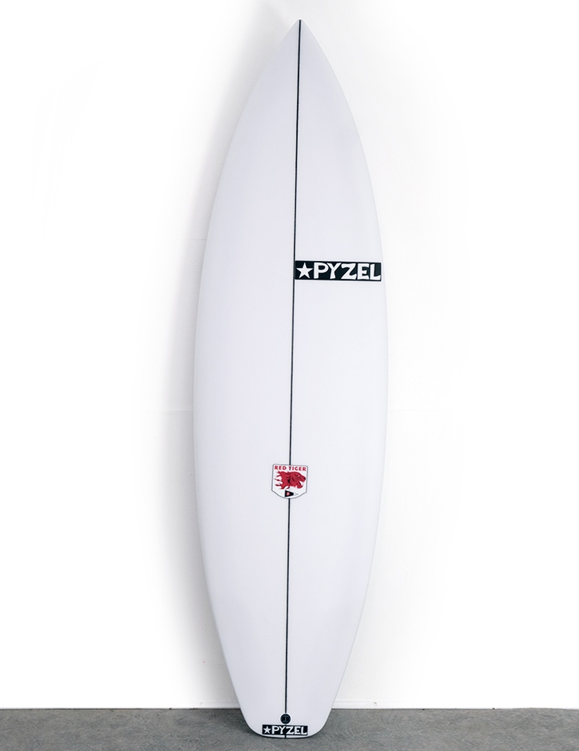 Pyzel Red Tiger Surfboard 5ft 11 Futures - White