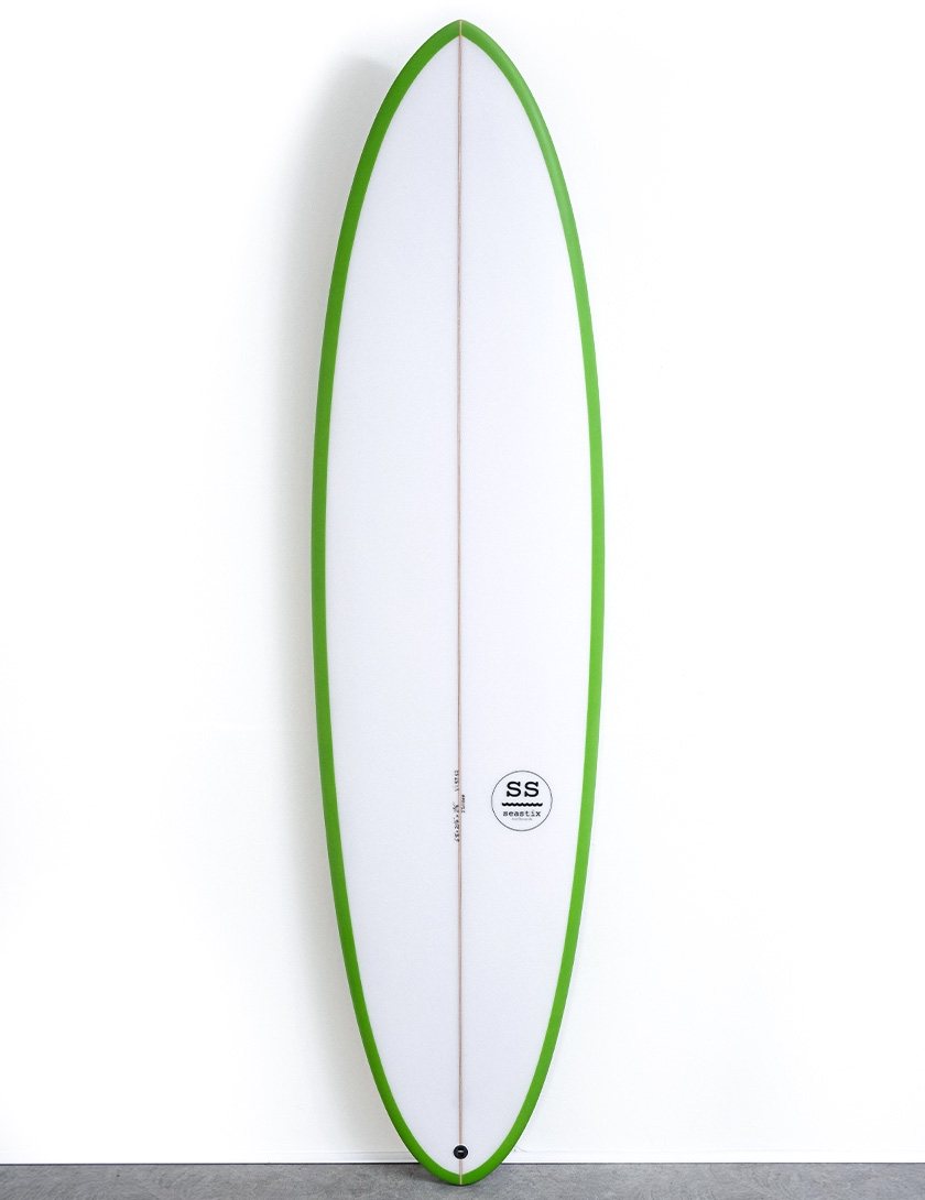 green surfboard