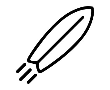 Fish Surfboard Speed